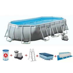 Каркасный бассейн İntex H26796NP, серый, 503x274x122 см, 13365 л