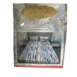 Yataq dəsti Lavita Home 2110000003369, mələfə 180x200 sm, yastıq üzü 2 əd, ikinəfərlik, rəngbərəng