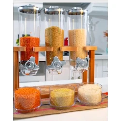 Saxlama qabı Sante HMSD_S30 plastik, şəffaf, 41x41x15 sm, 3 əd