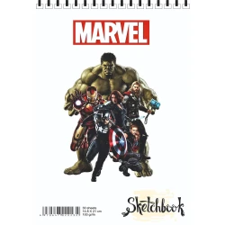 Bloknot Sketchbook MV20 Marvel A5, 30 vərəq, ağ