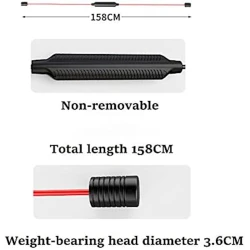 Бодибар 220, красный/черный, 158 см Бодибар 220, красный/черный, 158 см