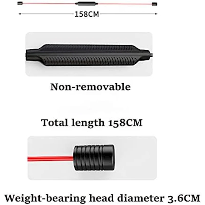 Бодибар 220, красный/черный, 158 см Бодибар 220, красный/черный, 158 см