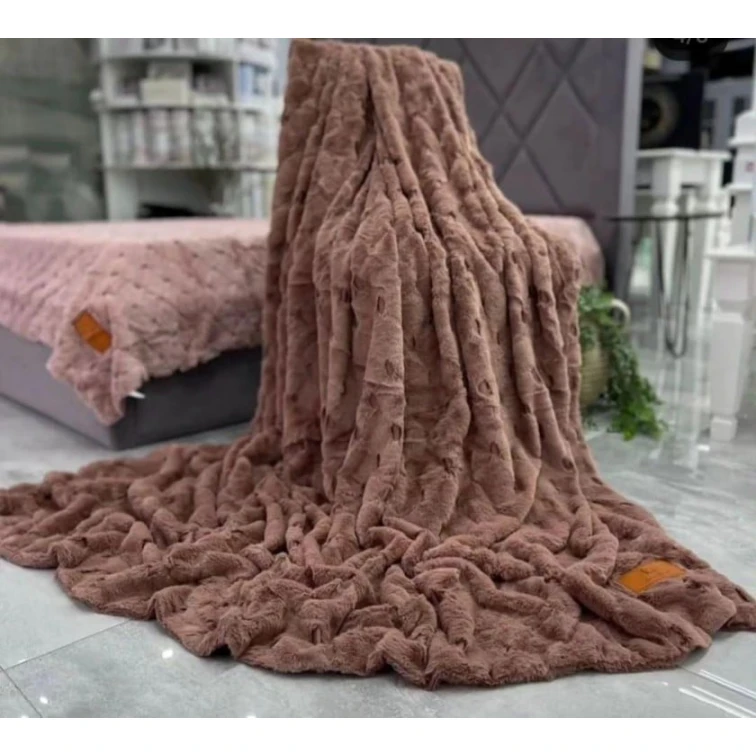 Pled-örtük MiraNova SF-327, qəhvəyi, 220×240 sm Pled-örtük MiraNova SF-327, qəhvəyi, 220×240 sm