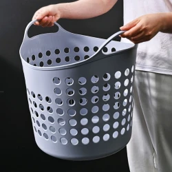 Корзина для хранения белья 425, 35x30 см, серая