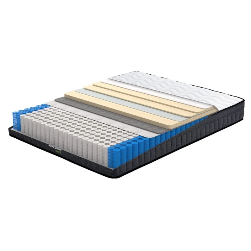 Матрас Yataş Spinal Support Bamboo, 200x200 см, белый/черный