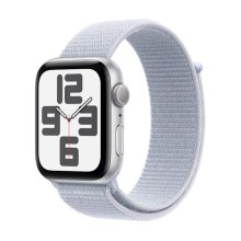 Ağıllı saat Apple Watch SE GPS 40mm Silver Aluminium Case with Blue Cloud Sport Loop (Rəsmi zəmanət)