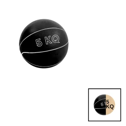 Медбол Gymnic 202022000027, мягкий, 5 кг, черный