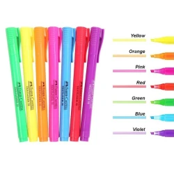 Текстовые маркеры Faber Castell 38 Superfluorescent 157778, 1-4 мм, 8 шт