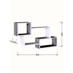 Полка ev_12116240, ЛДСП, 93.2x54.2x17.8 см Полка ev_12116240, ЛДСП, 93.2x54.2x17.8 см