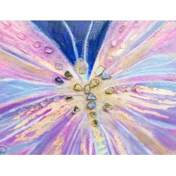 Rəsm Art by Ulviya Kakhramanova Kəpənək, kətan, akril/epoksid qatran/potal, 75x85 sm