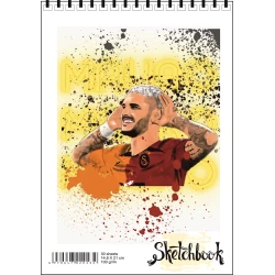 Блокнот Sketchbook Mauro Icardi i02, A5, 30 листов