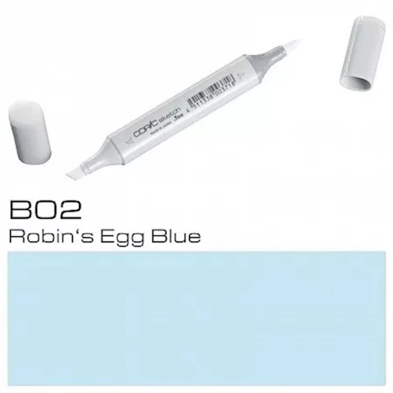 Текстовый маркер Copic Sketch B02, Robin's Egg Blue