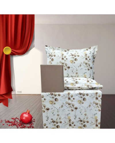 Yataq dəsti Narlı 001140, yorğan üzü 160x220 sm (2 əd), mələfə 240x260 sm, yastıq üzü 50х70 sm (2 əd), ailəvi, pambıq, rəngbərəng