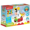 Коровка-конструктор Азбукварик Talky Blocks кнопочка, 11 деталей
