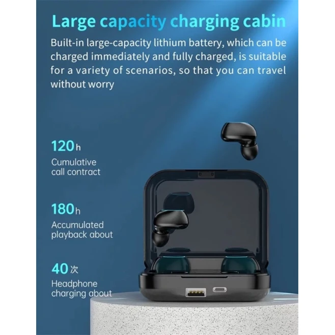 Беспроводные наушники Two Pair ACC08 Black/Blue