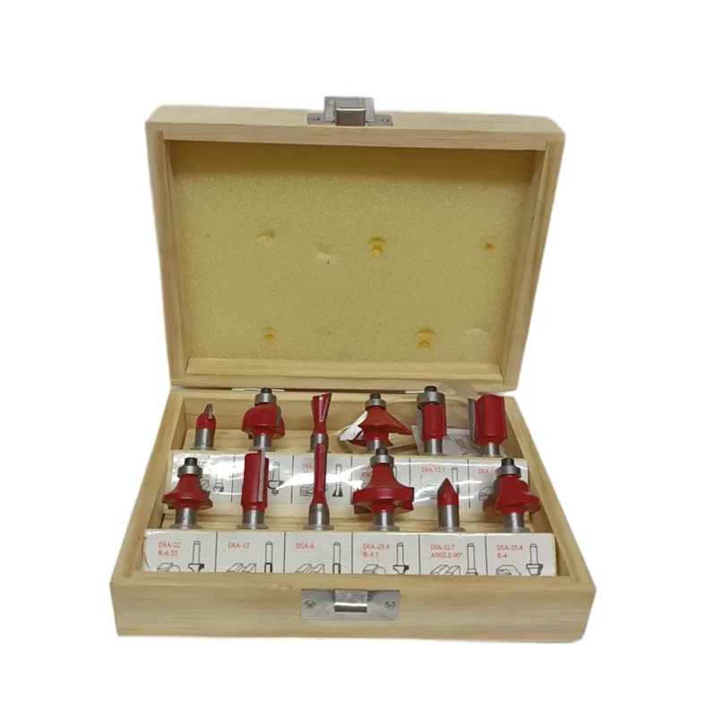 Набор фрез P.I.T. ACTW09-012B, 12 шт, по дереву Набор фрез P.I.T. ACTW09-012B, 12 шт, по дереву