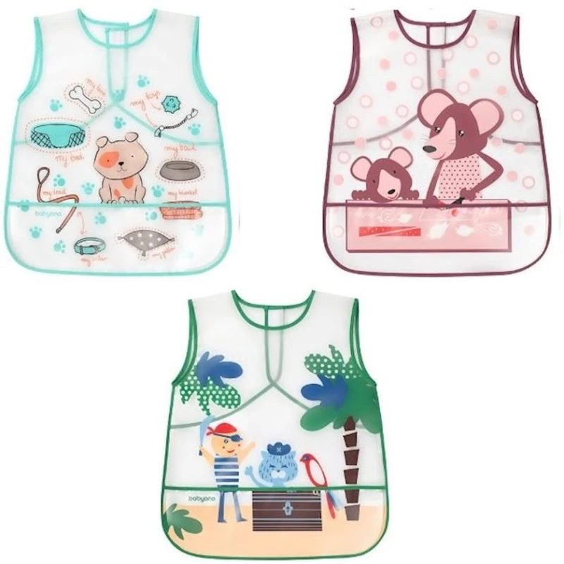 Нагрудник Babyono Creative Baby, EVA, 38x45 см, товар в ассортименте
