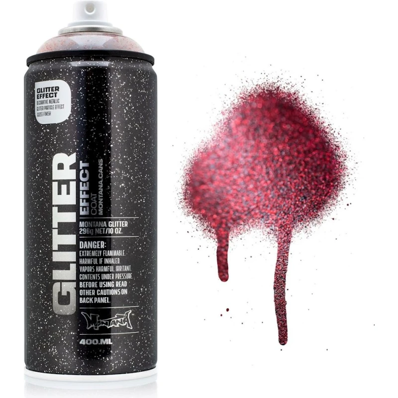 Глиттер Montana Glitter Effect X-Mas Red, рождественский красный, 400 мл Глиттер Montana Glitter Effect X-Mas Red, рождественский красный, 400 мл