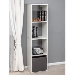 Стеллаж Letta, белый, ЛДСП, 36x139x28 см Стеллаж Letta, белый, ЛДСП, 36x139x28 см