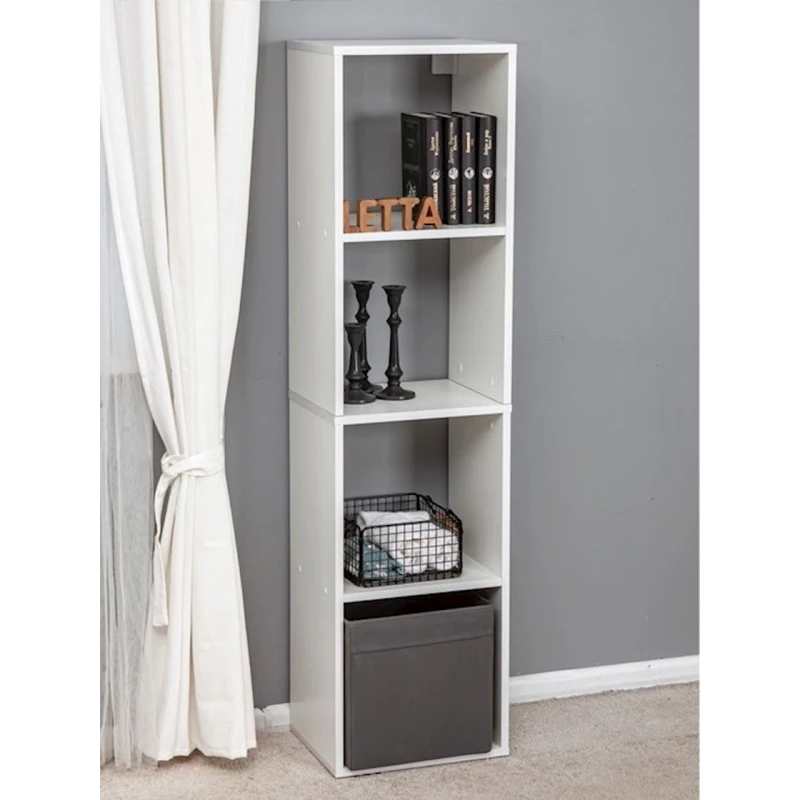 Стеллаж Letta, белый, ЛДСП, 36x139x28 см