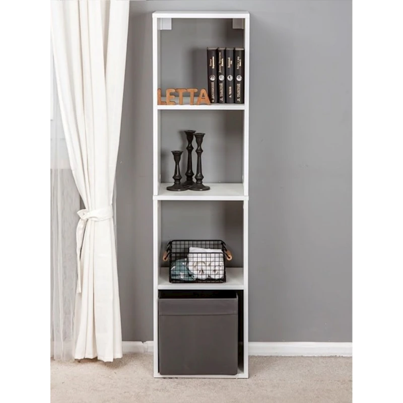 Стеллаж Letta, белый, ЛДСП, 36x139x28 см