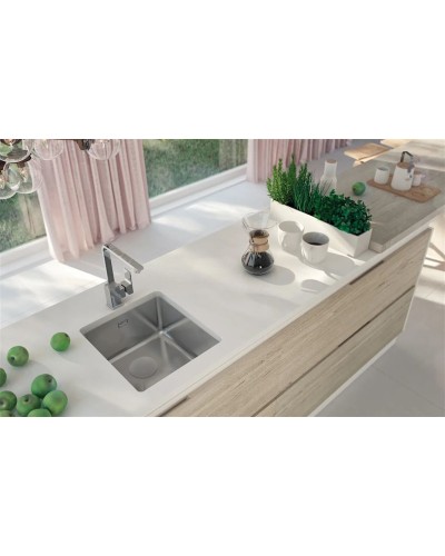 Mətbəx çanağı Deante Egeria ZPE010B, paslanmayan polad, gümüşü, 44x44 sm