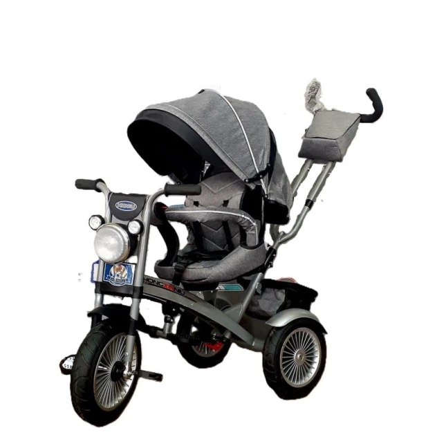 Uşaqlar üçün üçtəkərli velosiped HHXNU, boz