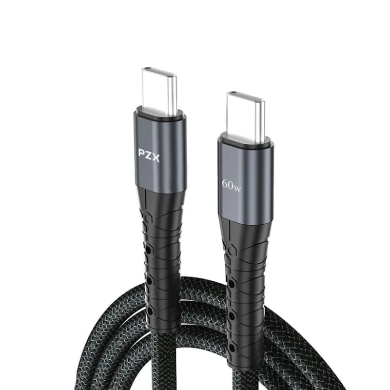 Кабель PZX V201C USB Type-C to USB Type-C Black Кабель PZX V201C USB Type-C to USB Type-C Black