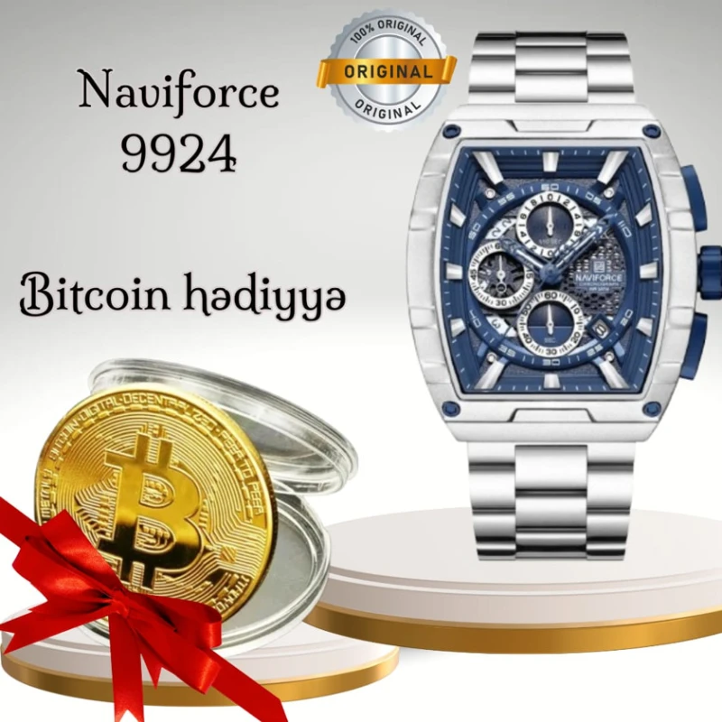 Подарочный набор Alisa_9924 (Мужские наручные часы NaviForce 9924 + Сувенир Биткоин) Подарочный набор Alisa_9924 (Мужские наручные часы NaviForce 9924 + Сувенир Биткоин)