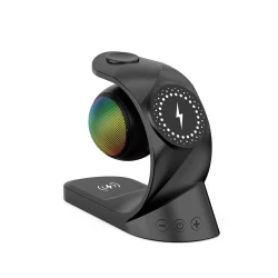 Çoxfunksiyalı simsiz şarjedici audio Qara