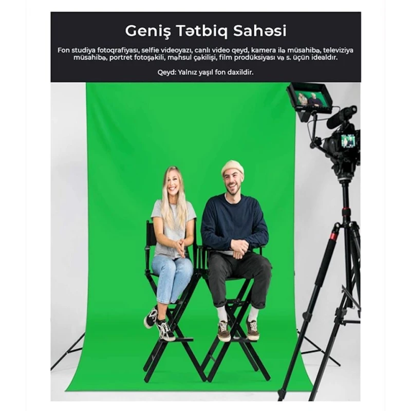 Зеленый фон Neewer 1.8x2.8 м Зеленый фон Neewer 1.8x2.8 м