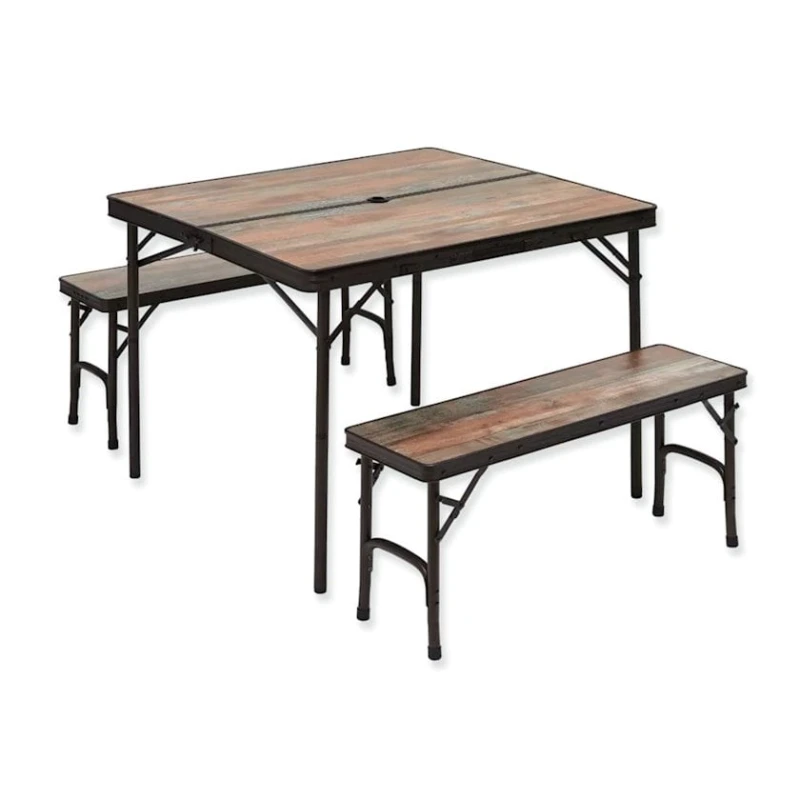 Набор складной мебели Trigano, стол 93x82x72.5 см, скамья 87x25x41 см Набор складной мебели Trigano, стол 93x82x72.5 см, скамья 87x25x41 см