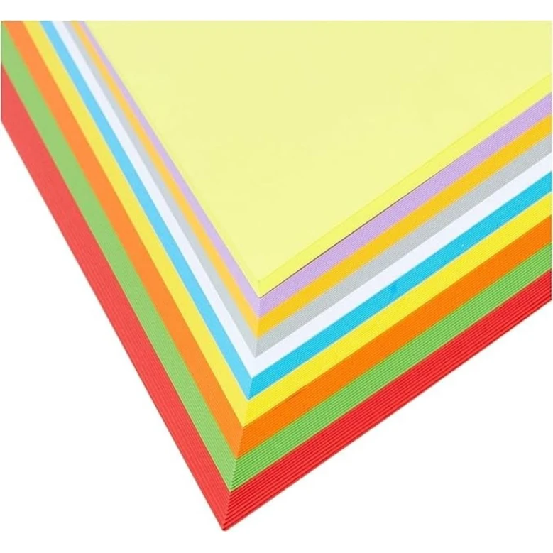 Цветная бумага Atlas, разноцветная, 100 шт, А4, 160 гр, 10 цветов Цветная бумага Atlas, разноцветная, 100 шт, А4, 160 гр, 10 цветов