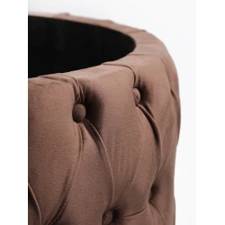 Пуфик 70, ткань, коричневый, 40x70x70 см