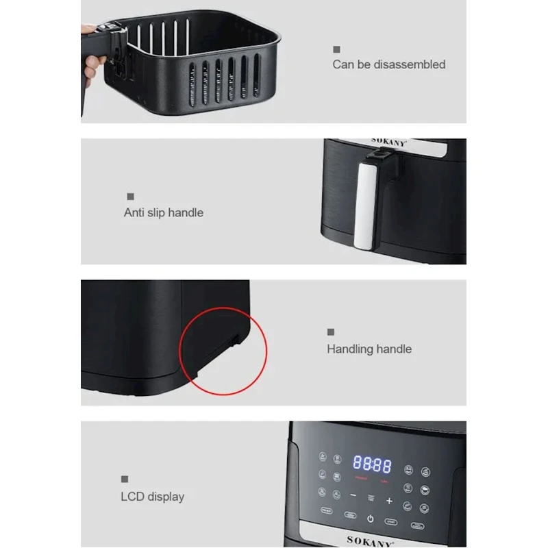 Аэрофритюрница Sokany 10004-SK Аэрофритюрница Sokany 10004-SK