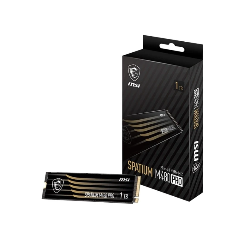 SSD накопитель MSI 1 TB Spatium M480 PRO PCIe 4.0 NVMe M.2 SSD накопитель MSI 1 TB Spatium M480 PRO PCIe 4.0 NVMe M.2