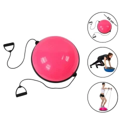 Балансировочный мяч с ручками WS0630, розовый, 68 см