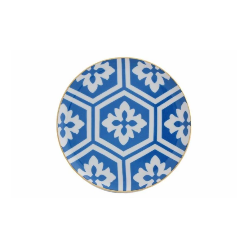 Тарелка Porland Morocco 04AP021449, фарфор, голубая, 17 см