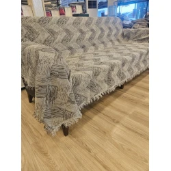 Покрывало MiraNova FS-529, лен, коричневое, 170х220 см