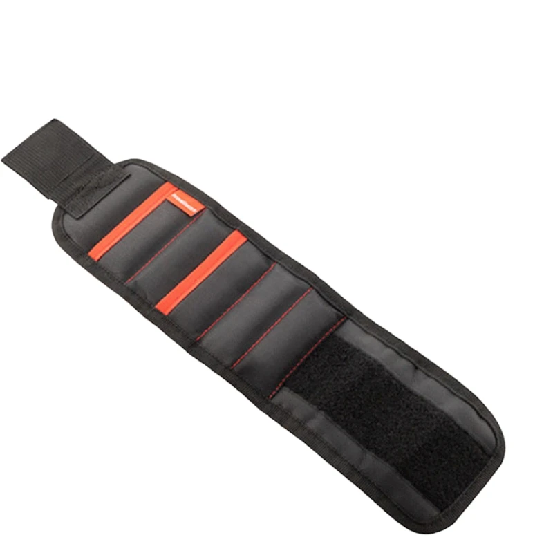 Maqnit bilərzik InnovaGoods V0103257 DIY WrisTool 39x9.5x0.5 sm, qara