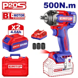 Ударный гайковерт Emtop ECIWL2050