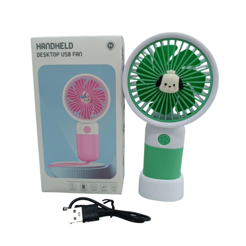 Mini ventilyator, yaşıl