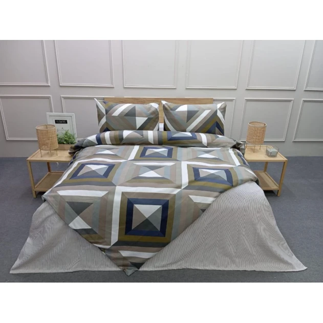 Комплект постельного белья Elegant SHA-00004627, пододеяльник 160x220 см, простыня 160x240 см, наволочкa 50x70 см, односпальный, разноцветный Комплект постельного белья Elegant SHA-00004627, пододеяльник 160x220 см, простыня 160x240 см, наволочкa 50x70 см, односпальный, разноцветный