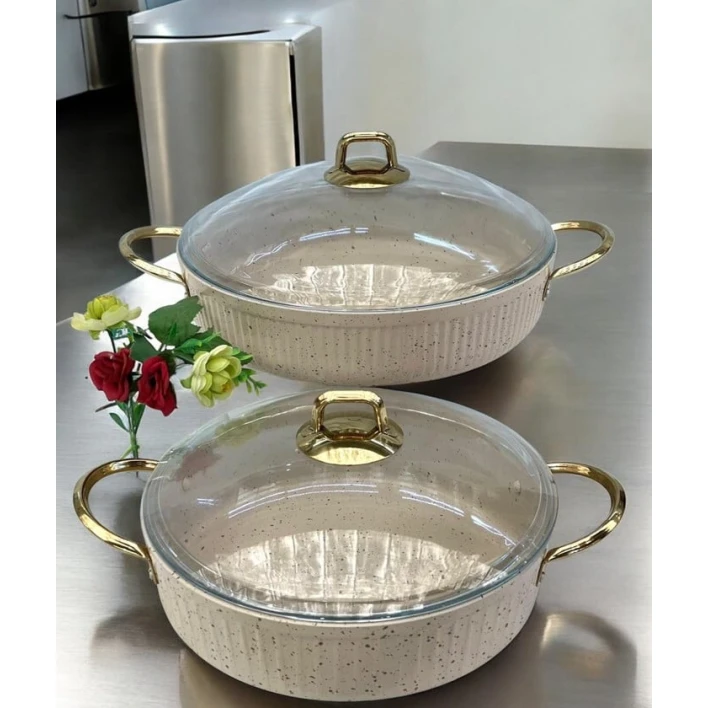 Сковородка-жаровня Gallery Home GH-000053, гранит, коричневая, 28 см