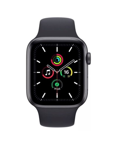 Ağıllı saat Apple Watch SE GPS 40mm Space Gray Aluminum Case with Midnight Sport Band (MKQ13LL/A)