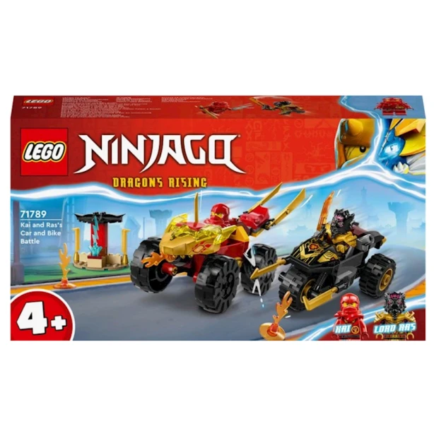 Конструктор LEGO Ninjago Kai and Ras's Car and Bike Battle 71789, 4+ лет, 103 шт