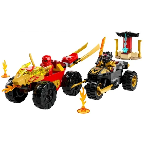 Конструктор LEGO Ninjago Kai and Ras's Car and Bike Battle 71789, 4+ лет, 103 шт