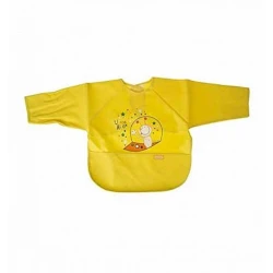 Слюнявчик с рукавами Babyjem, желтый/белый Слюнявчик с рукавами Babyjem, желтый/белый