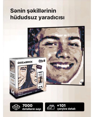Foto konstruktor Mozabrick Model S color, 7000 ədəd