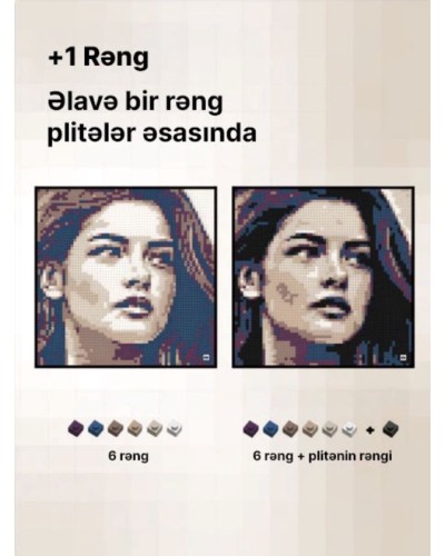Foto konstruktor Mozabrick Model S color, 7000 ədəd